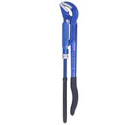 Cloimei Llave universal métrica Alicates de punta doblada de 45 grados Acero de alto carbono para baño Abrazadera de plomería Tamaño de apertura ajustable Mango antideslizante (1,5 pulgadas G1-1/2)