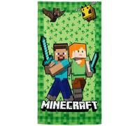 Clondo Toalla de playa infantil para Minecraft Fan - Microfibra suave de poliéster - Toalla de playa o piscina, colores vivos, idea de regalo de verano, producto oficial