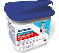 Cloro 10 Acciones ASTRALPOOL de Disolución Lenta y Continua "Nuevo 0% Borico"- Tratamiento Multiacción 5kg - Ideal para Gresites y Filtros de Arena - Tratamiento de Agua para Piscinas y Spas