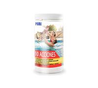 Cloro 10 acciones | Mantenimiento de Piscina | Tratamiento Multiacción | Formato 1 kg | POOLiberica