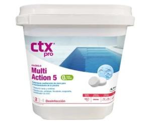 Cloro Multiacción 5// 5Kg Ctx Pro - 393 0% Acido Borico Mantenimiento De Pisicnas