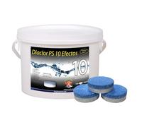 Cloro Total para Piscinas DIACLOR PS 10 Efectos 3 KG - 30 Pastillas de Cloro Multiacción (100 gr) - Tratamiento Completo Profesional 10 Acciones -