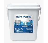 Cloro Total para Piscinas DIACLOR PS 10 Efectos 5 KG - 50 Pastillas de Cloro Multiacción (100 gr) - Tratamiento Profesional Completo