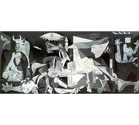 Close Up Lámina/Impresión de Arte de Pablo Picasso - Guernica (100cm x 50cm) + 1 Paquete de tesa Powerstrips® (20 Tiras)