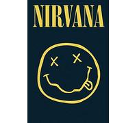 Close Up Póster Nirvana - Smiley (61cm x 91,5cm) + 1 Paquete de tesa Powerstrips® (20 Tiras)