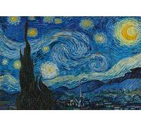 Close Up Póster Van Gogh - Starry Night/La Noche Estrellada (91,5cm x 61cm) + 1 Paquete de tesa Powerstrips® (20 Tiras)