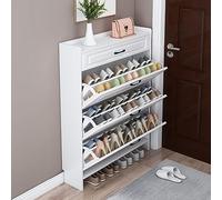 CLoxks Muebles Zapateros, Mueble Pasillo Estrecho, Zapatero con Cajon, Zapatero de Madera, para Entrada, Dormitorio, Sala de Estar, Apartamento