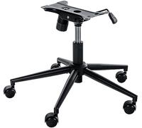 CLP Bastidor De Recambio para Sillas De Oficina I Armazón De Reemplazo para Sillas De Ordenador De Altura Ajustable, Color:Negro