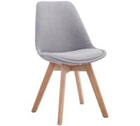 Silla de comedor borneo v2 en tela gris 55x48x84 cm