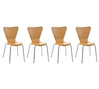 CLP Calisto - 4x Silla de visitante, Color:natura