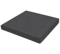 CLP Cojín de Asiento Smilla para Silla de Jardín, Acolchado 5 cm, Tela Oxford 600D, Cremallera, para Asientos 50x50 cm Color Gris Oscuro