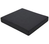 CLP Cojín para Silla de jardín Lotta Cuadrado 5cm Acolchado 600D Oxford con Cremallera 51x43cm Color Gris Oscuro