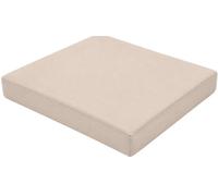 CLP Cojín para Silla de jardín Lotta Cuadrado 5cm Acolchado 600D Oxford con Cremallera 51x43cm Color Crema