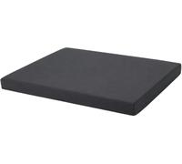 CLP Cojín para Silla de jardín Punjab 55x43 cm, Almohadilla de jardín con 5 cm de Acolchado, Funda con Cremallera Color Gris Oscuro