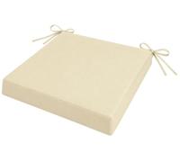 CLP Cojin para Silla de Jardin Sibell o Kiran, Asiento 5 cm, Tejido Oxford 600D con Cremallera, para Asientos de 36-40 cm | Color Crema