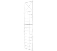 CLP Espaldera metálica de 200 cm de Altura Trigo, Soporte trepador Estable para Plantas trepadoras, para Montaje en Pared, de Estilo Moderno, Color:Blanco Envejecido