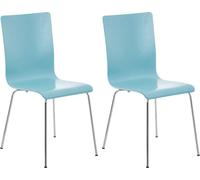 Juego de 2 sillas de espera pepe madera gris 47x43x87 cm