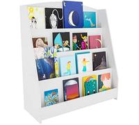 CLP Librería Escalonada Melfa De Madera I Estantería Expositora con Estantes I Mueble Infantil para Libros con 4 Niveles, Tamaño:80 cm