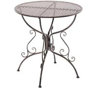 CLP Mesa De Jardín Amanda I Mesa Redonda con Adornos De Época Medieval I Mesa con Adornos Elaborados A Mano En Estilo Nostálgico, Color:Bronce