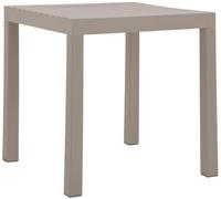 CLP Mesa de jardín Cuadrada 73x73 cm Kato, Polipropileno Resistente a la Intemperie y UV, Mesa bistró de Exterior para 2 a 4 Personas | Color Gris Pardo