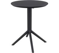 Mesa plegable sky plástico negro 60x60x74 cm