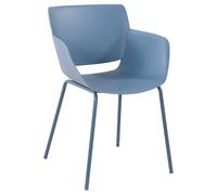 Silla alpena plástico azul 54x58x80 cm