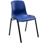 Silla apilable nowra plástico azul 52x47x76 cm