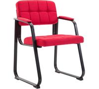 Silla de visita canada b de tela rojo 58x59x84 cm