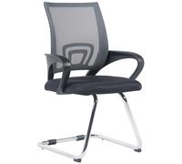 CLP Silla De Conferencia Eureka En Estilo Cantilever Eureka I Silla de Oficina Moderna con Reposabrazos & Sin Ruedas, Color:Gris