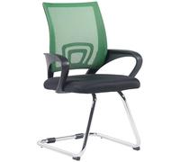 CLP Silla De Conferencia Eureka En Estilo Cantilever Eureka I Silla de Oficina Moderna con Reposabrazos & Sin Ruedas Color:Verde Claro