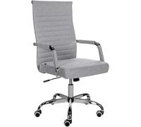 Silla de oficina amadora en cuero pu o tela 51x63x98 cm