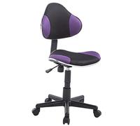 CLP Silla De Oficina Bastian En Malla Transpirable | Taburete con Ruedas, Regulable En Altura & Giratoria I Silla De Trabajo Ergonómica I Color: Color:Violeta