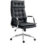 Silla de oficina sotira en cuero real 111x60x65 cm