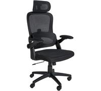 Silla de oficina garston microfibra negro 61.5x60.5x101.5 cm