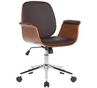 Silla de oficina kemberg madera nogal/marrón 62x69x82 cm