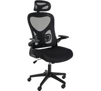 CLP Silla de Oficina Roseburg I Silla de Escritorio ergonómica, Regulable en Altura I Silla giratoria con Apoyo Lumbar Color:Negro