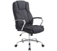 CLP Silla de Oficina XXL Xanthos en Tela I Silla de Escritorio Regulable en Altura I Silla Ejecutiva con Ruedas I Color:, Color:Negro