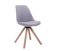 Silla para visitas troyes square en tela gris 56x48x84 cm