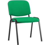 CLP Silla de Visitas Ken en Tela I Silla de Conferencias Apilable I Silla de Reuniones con Capacidad máx. 120 kg I Color:, Color:Verde Claro