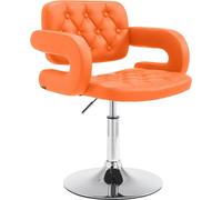 CLP Sillón reclinable Dublín, tapizado en cuero sintético, con reposabrazos, color rosa