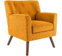 Sillon kioni tapizado en pana naranja 74x72x80 cm