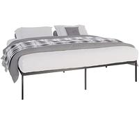 CLP Somier Metálico Fargo I Base Moderna con Listones para Cama I Cama De Metal Resistente En Tamaños Diferentes, Color:Negro, Tamaño:200x200x42 cm