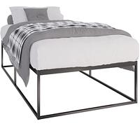CLP Somier Metálico Scala I Base Moderna para Cama con Listones I Cama De Metal Resistente En Tamaños Diferentes, Color:Negro, Tamaño:200x100x46 cm