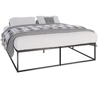 CLP Somier Metálico Scala I Base Moderna para Cama con Listones I Cama De Metal Resistente En Tamańos Diferentes, Color:Negro, Tamańo:200x180x46 cm
