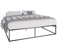 CLP Somier Metálico Scala I Base Moderna para Cama con Listones I Cama De Metal Resistente En Tamaños Diferentes, Color:Negro, Tamaño:200x200x46 cm