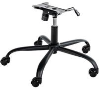 CLP Soporte para Sillas De Oficina Giratorias I Recambio para Base De Sillas De Ordenador con Ruedas & Altura Ajustable, Color:Negro