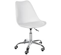Taburete de trabajo laflin plástico blanco 55x51x78 cm