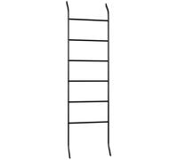 CLP Toallero Elkin I toallero, Vertical sin taladrar I Escalera toallero con 6 Varillas I de Metal, Color:Negro