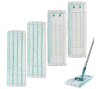 CLTPY Juego de 4 limpiaparabrisas para Leifheit Profi XL Micro Duo/Cotton Plus, funda de repuesto compatible con todos los tipos de suelo, funda de mopa