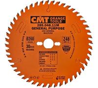 CMT | Disco de sierra para madera, para corte longitudinal y transversal, diámetro 260/30 mm, Z48, WZ/ATB